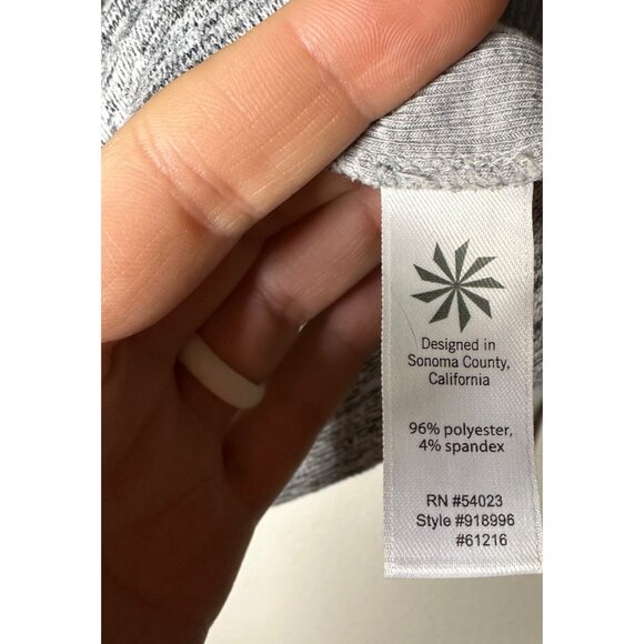 Athleta Batwing And Robin Cowl Neck Sweater Size Medium Marled Gray Sz M - Picture 6 of 8